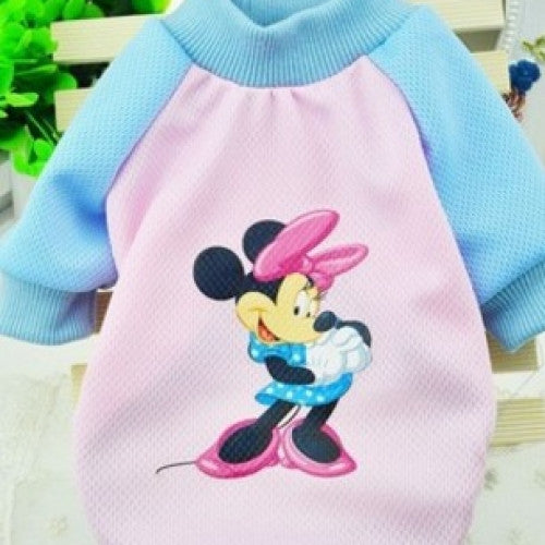 Cartoon Printed Sweater Pet T-Shirt