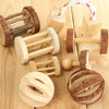 Natural Wooden Pine Dumbells