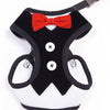 Tuxedo Pet Collar with Red Bow