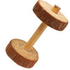 Natural Wooden Pine Dumbells