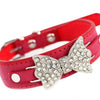 Leather Scarf Bow Pet Collar