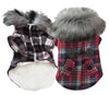 Buttons Red Hoodie Sweater Pet Coat