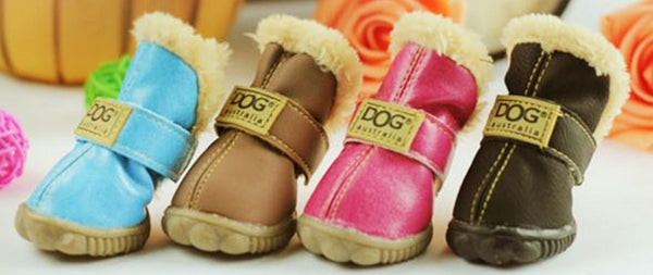 Winter Snow Boots Slip-Resistant Pet Shoes