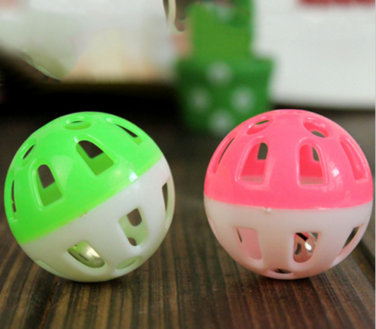 Plastic Tinkle Bell Ball Pet Toy